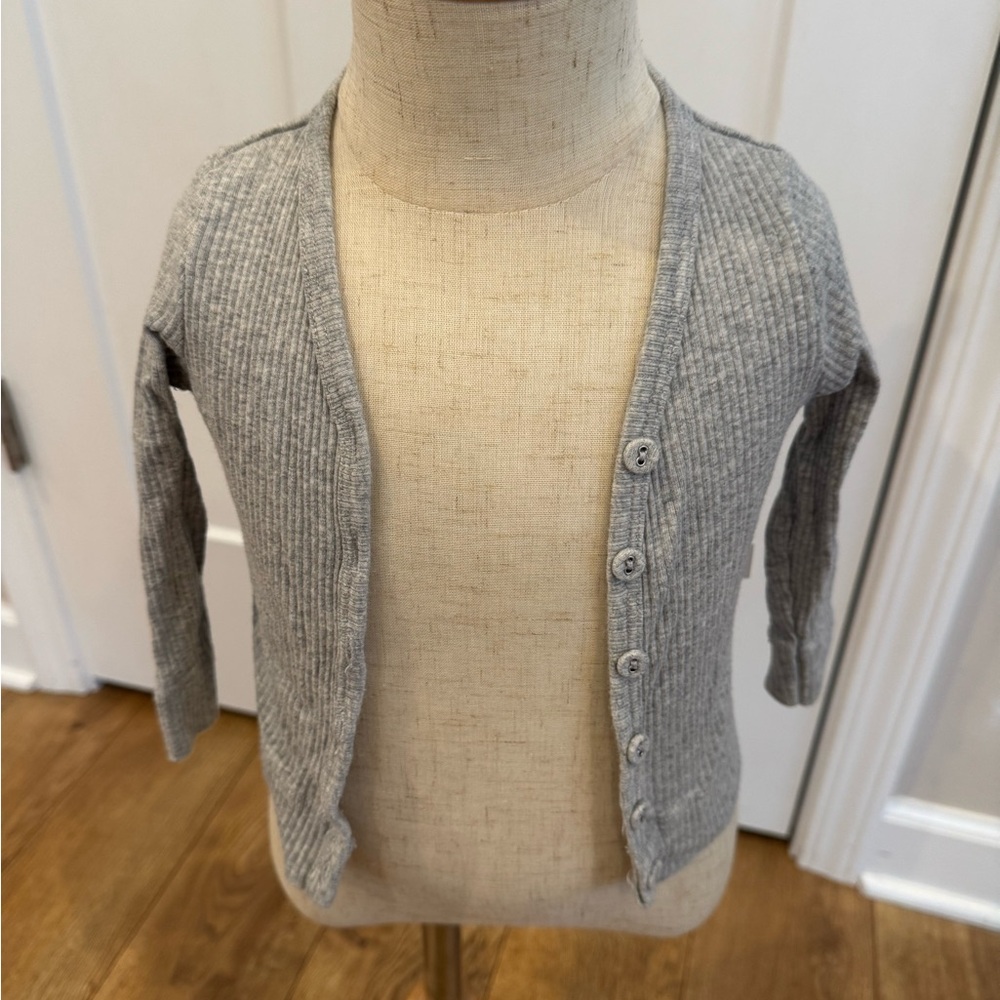 Jamie Kay Heather Gray Ribbed Sweater